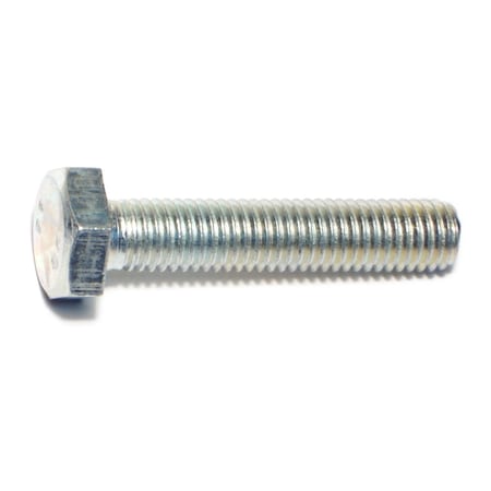 Midwest Fastener Class 8.8, M10-1.50 Hex Head Cap Screw, Zinc Plated Steel, 50 mm L, 25 PK 50466